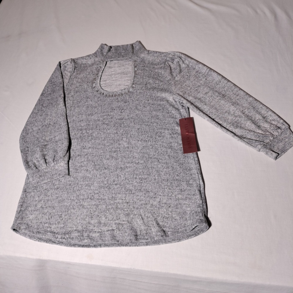 Love Scarlett Gray Top / Sweater Size Small NWT Bling